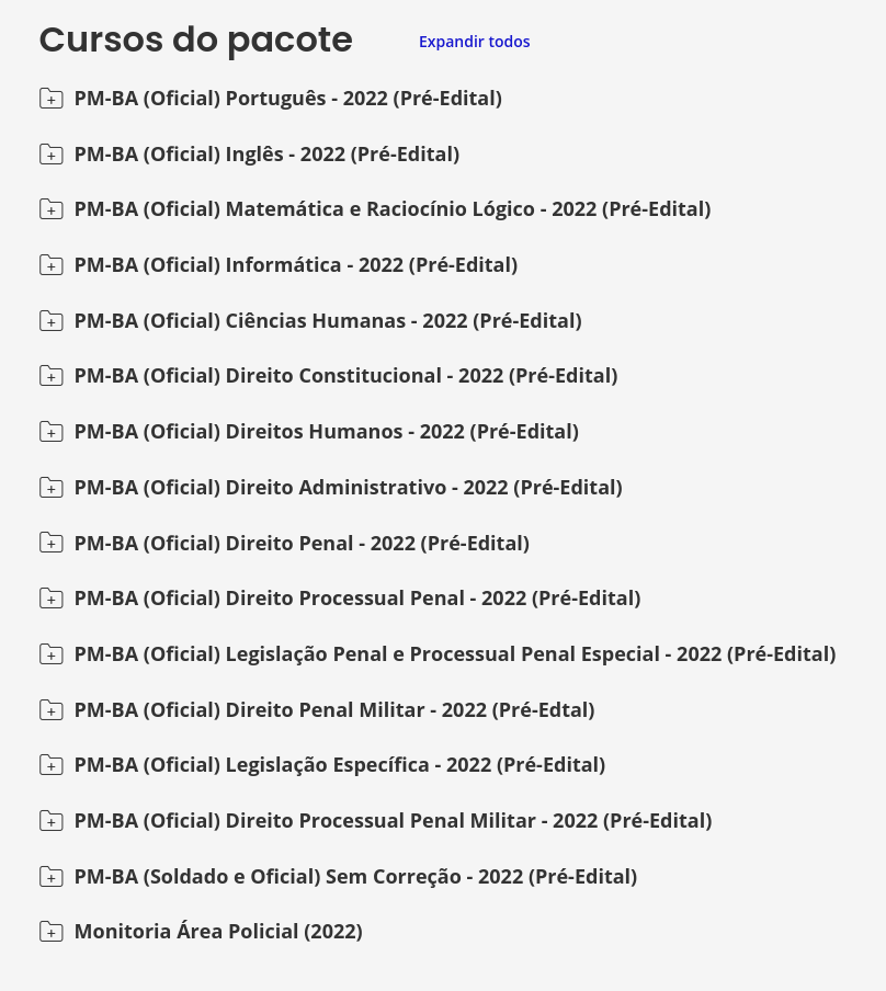 PM BA Oficial da Polícia Militar do Estado da Bahia 2022 ESTRATEGIA